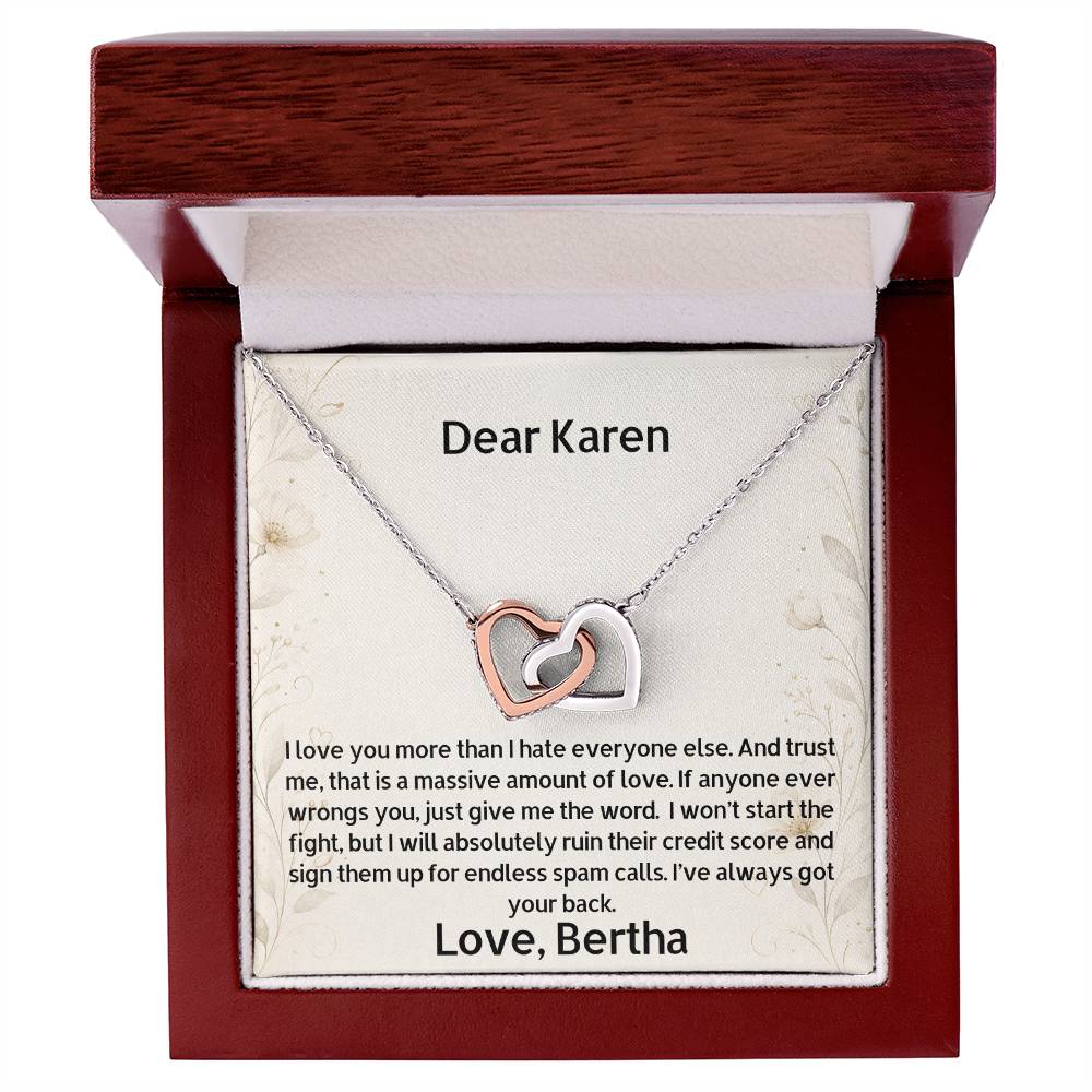 Personalized Sister Necklace - I Love You More - Sister Gift