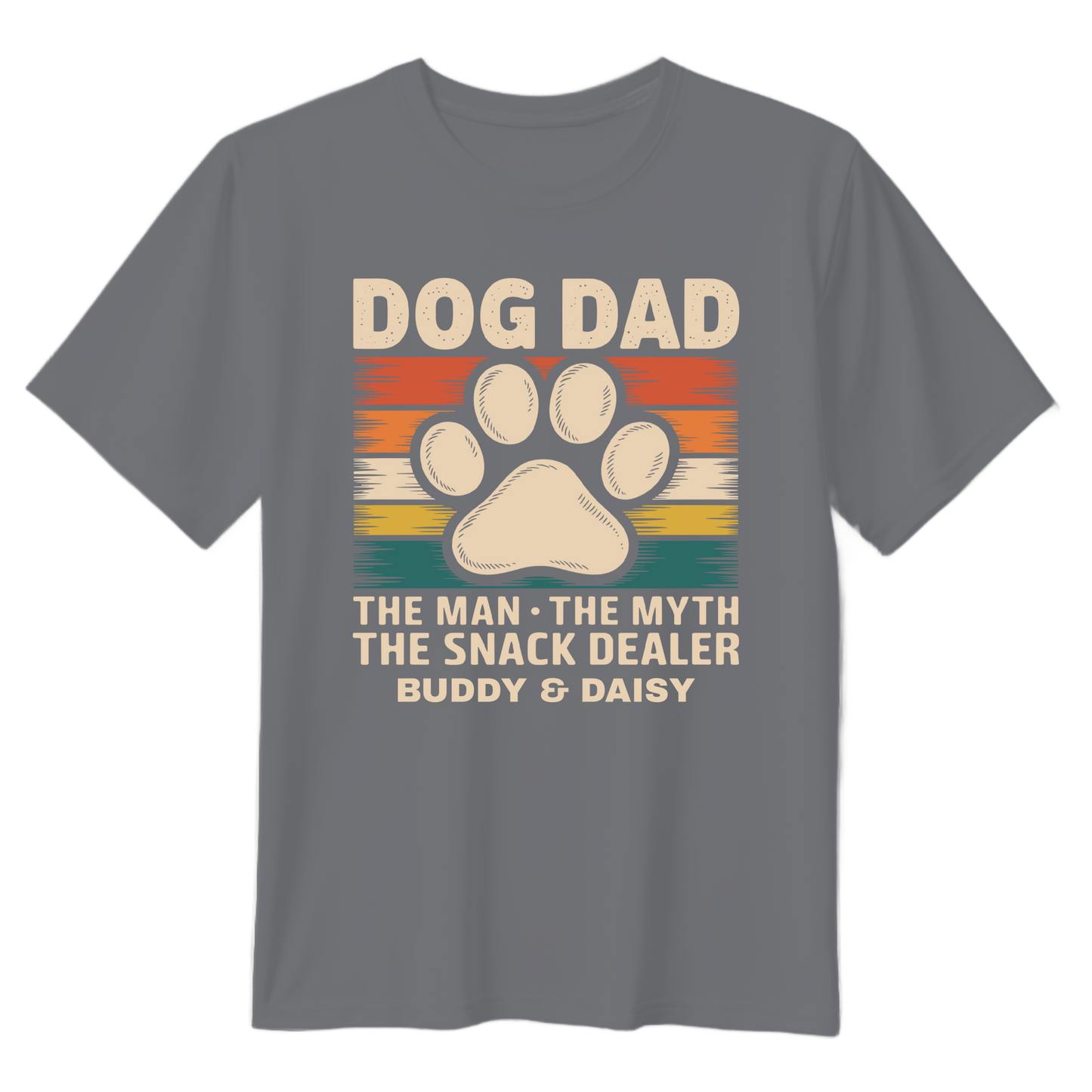 Customizable Dog Dad T-Shirt - Perfect Gift for Dog Lovers