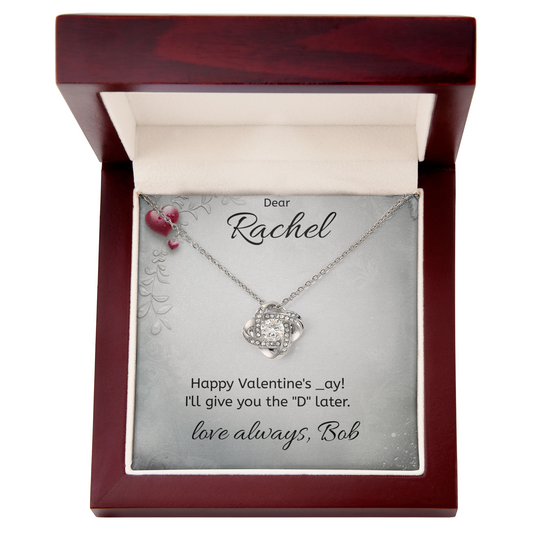 Personalized Message Card - Necklace - Luxury Box - Happy _ay