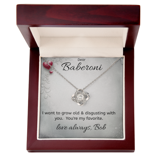 Personalized Message Card - Necklace - Luxury Box - Old & Disgusting