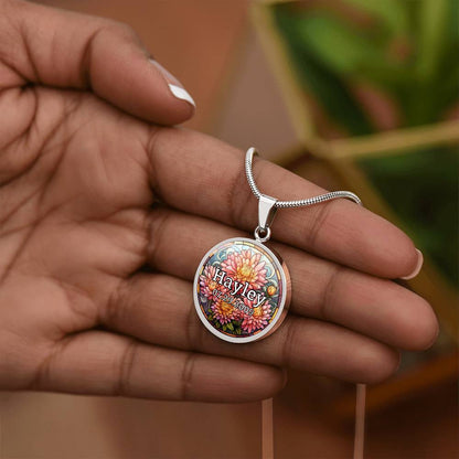 Personalized Name, Birthday & Birth Flower