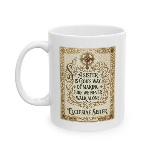 Sister Gift Mug - A Sister Is God's Way Of