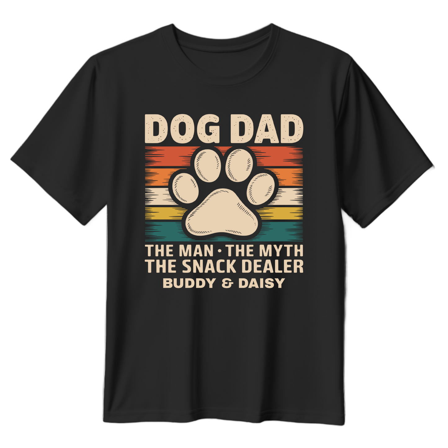 Customizable Dog Dad T-Shirt - Perfect Gift for Dog Lovers