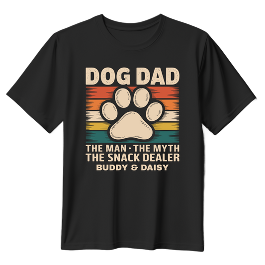Customizable Dog Dad T-Shirt - Perfect Gift for Dog Lovers