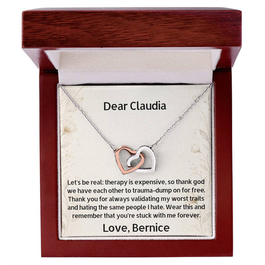 Personalized Sister Necklace - Let's Be Real - Sister Gift