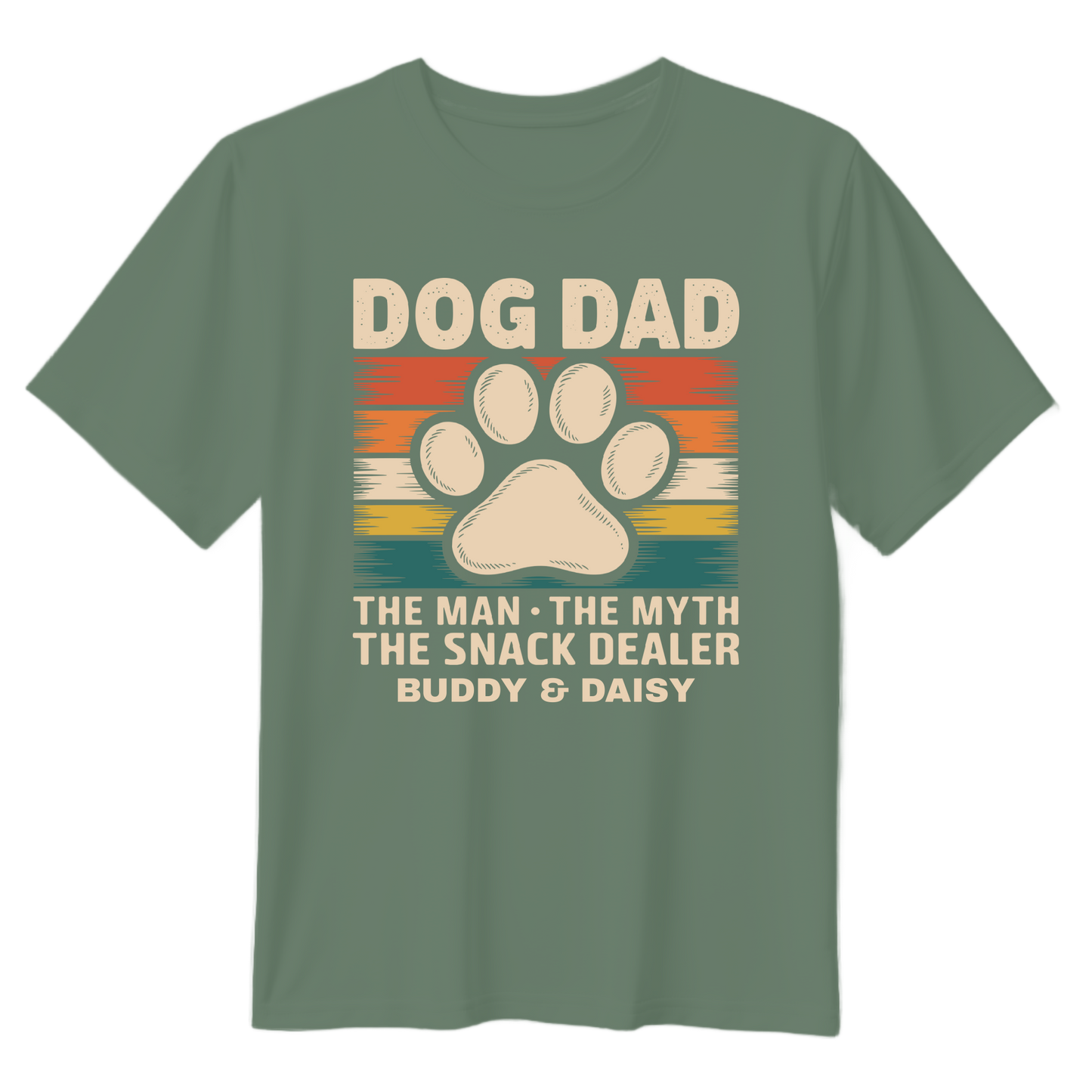 Customizable Dog Dad T-Shirt - Perfect Gift for Dog Lovers