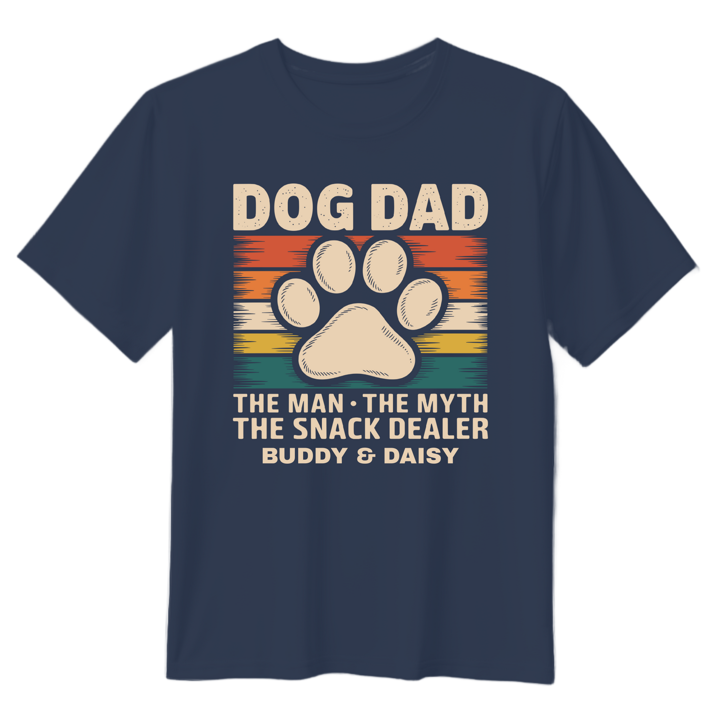 Customizable Dog Dad T-Shirt - Perfect Gift for Dog Lovers