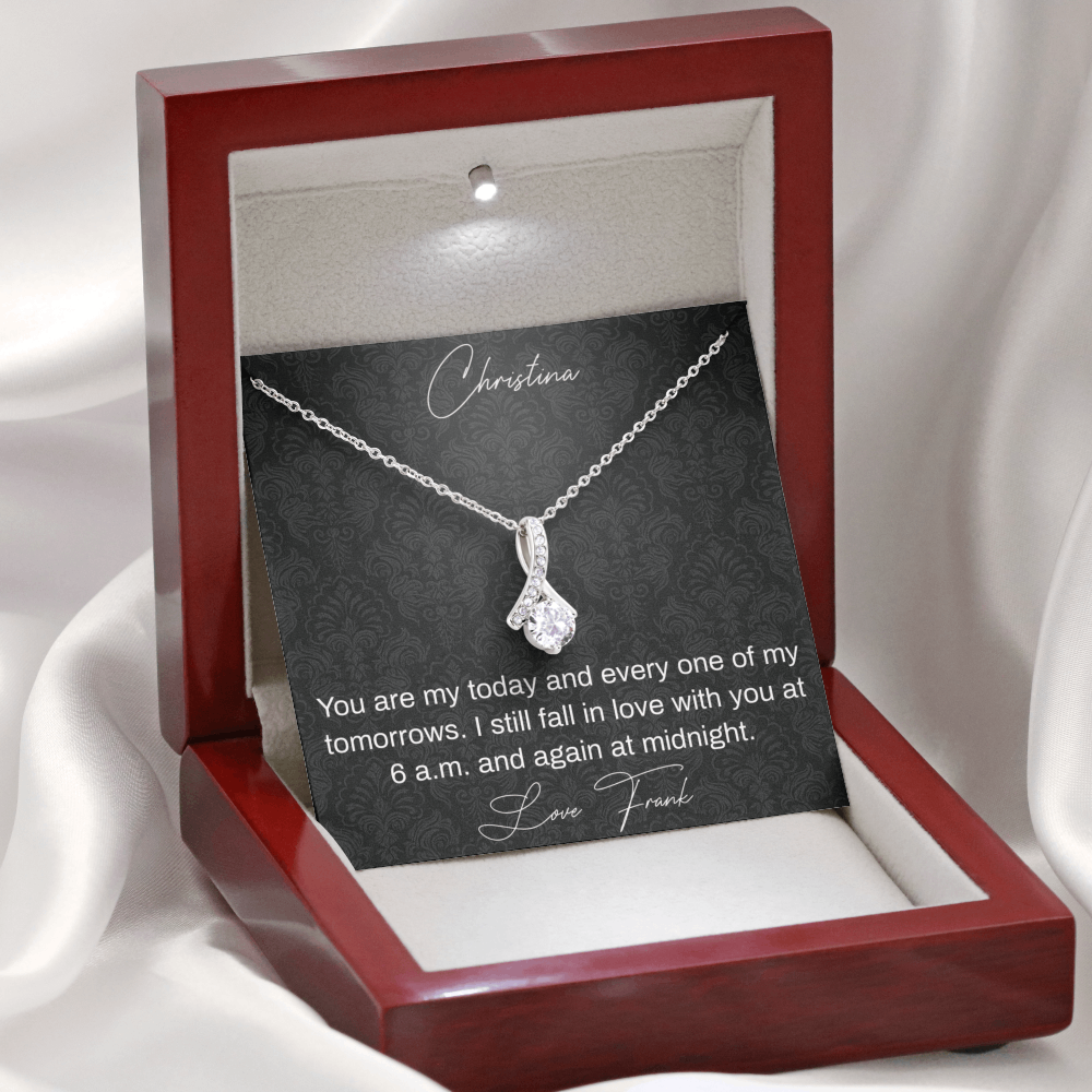 Personalized You Are My Today Necklace - Heartfelt Gift for Her